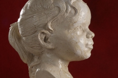 Schramberg, Portraitbüste Charlotte, Gipsguss mit Schellacküberzug wg. Abformung für Bronzeguss