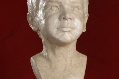 Schramberg, Portraitbüste Julius, Gipsguss mit Schellacküberzug wg. Abformung für Bronzeguss